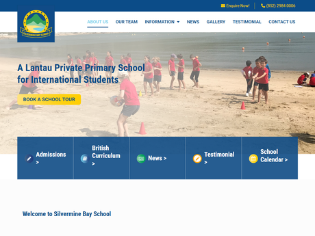 Website Screenshot of Silvermine Bay School
