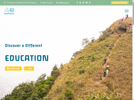 Website Screenshot of Island Waldorf School of Hong Kong