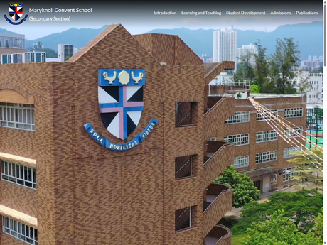 Website Screenshot of Maryknoll Convent School (Secondary Section)