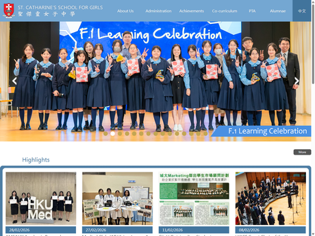 Website Screenshot of St. Catharine's School For Girls
