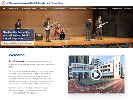 Website Screenshot of St. Margaret's Co-Educational English Secondary and Primary School