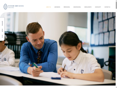 Website Screenshot of Wycombe Abbey School Hong Kong (Kowloon)