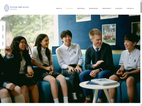 Website Screenshot of Wycombe Abbey School Hong Kong