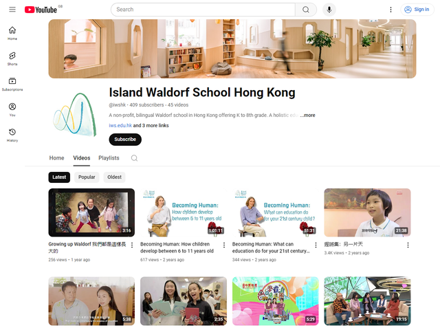 Youtube Channel Screen Shot