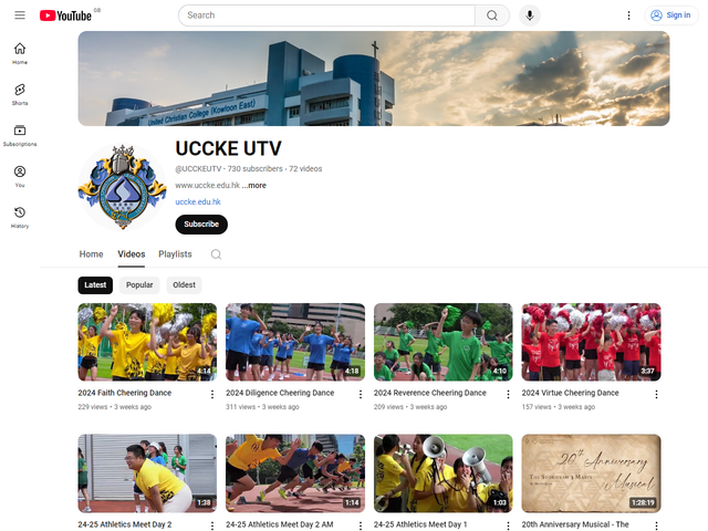 滙基書院東九龍 Youtube 頻道